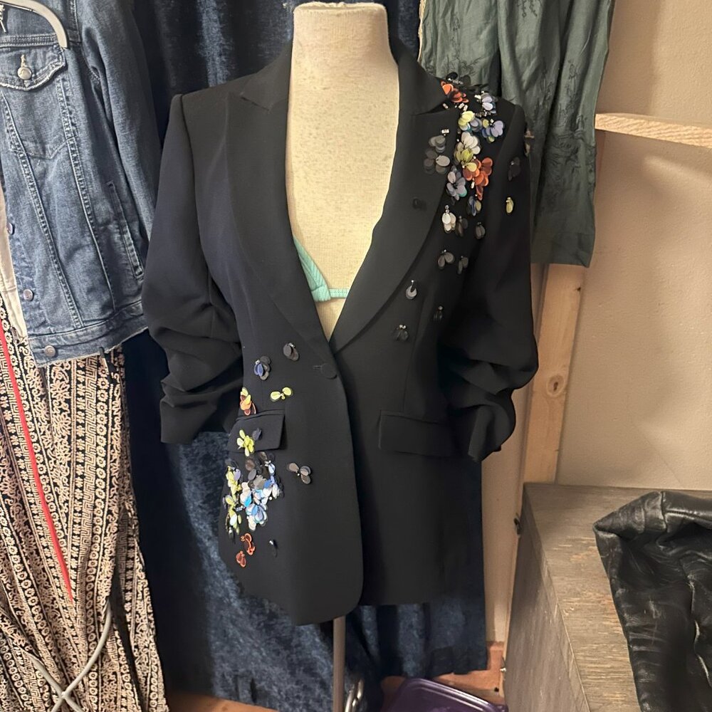 Cinq A Sept Butterfly embellished Blazer